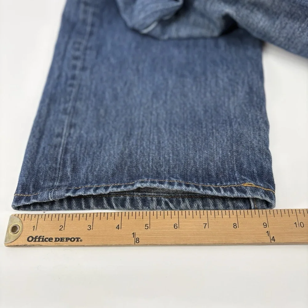 VTG Levi's 501 Button Fly Straight Men's Jeans 40x30 (Fits 38x29) Distressed YKK